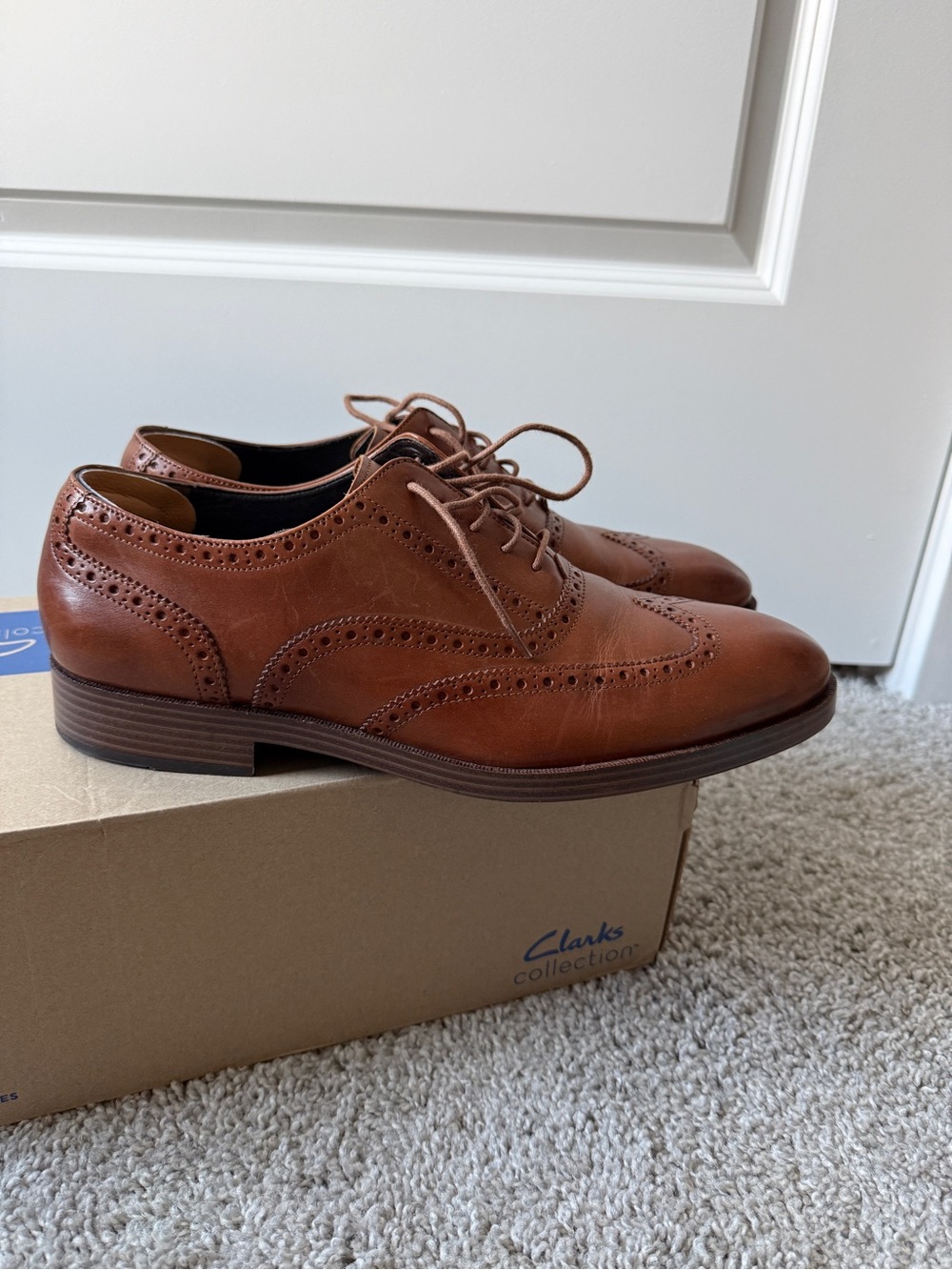 Gently Used Cole Haan Men's Brown Broadway Wingtip Shoes